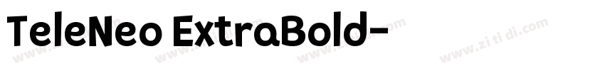 TeleNeo ExtraBold字体转换
